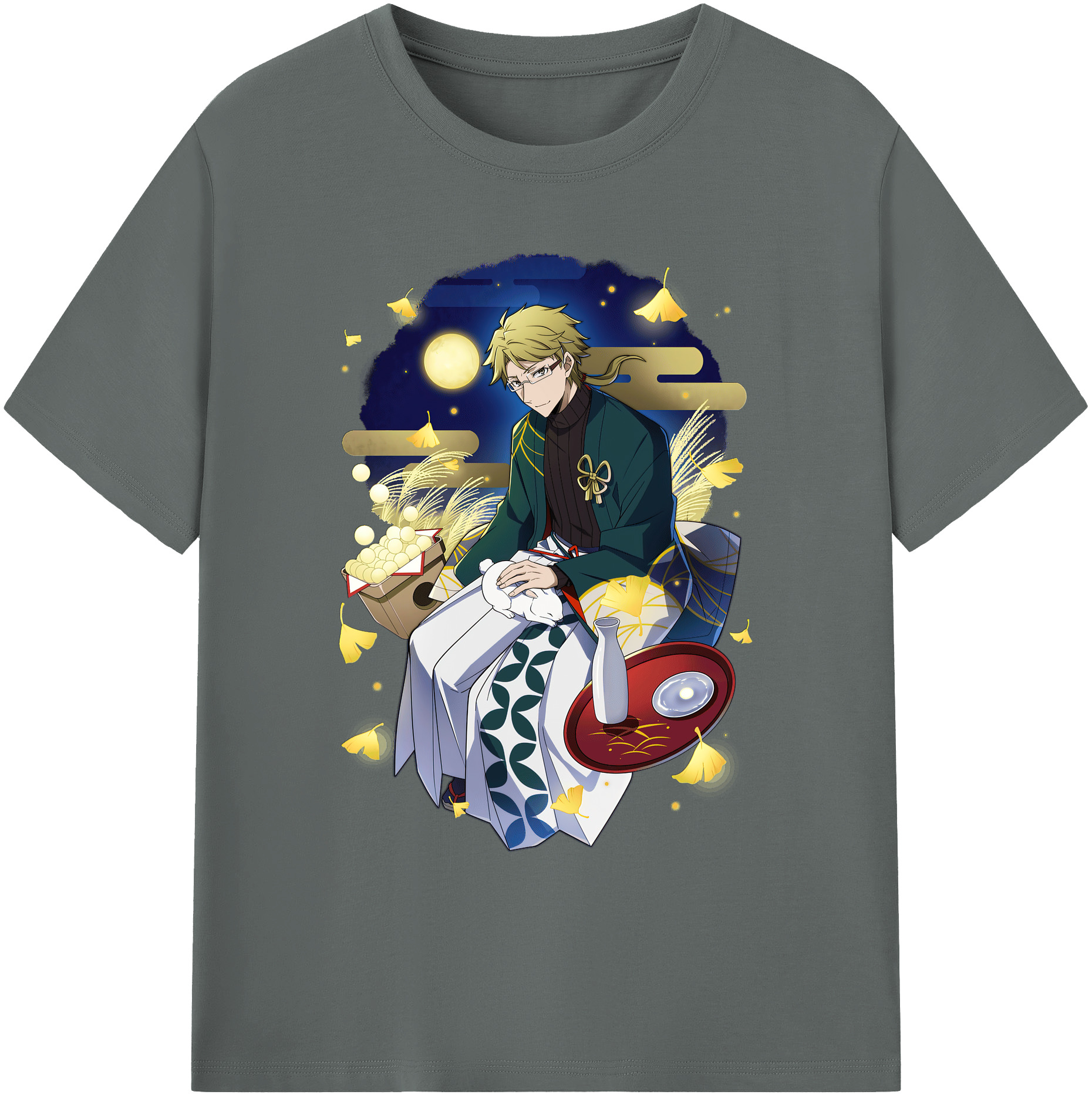 （画像用） 文豪ストレイドッグス Bungo Stray Dogs 綿100％ メンズ半袖Tシャツ｜肌触りやわらか＆通気性